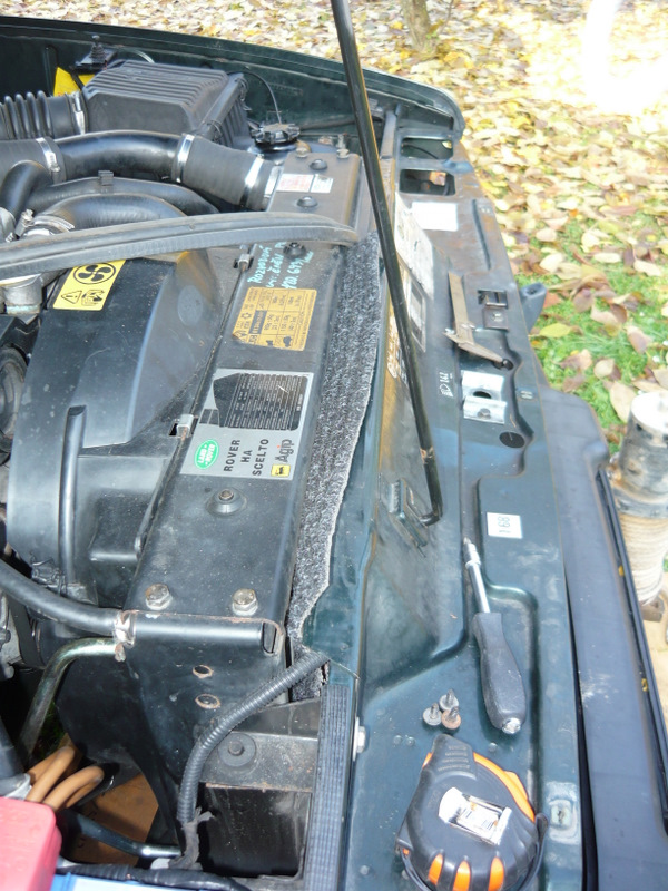 1. test pri zakryti komplet chaldice. Ale kvuli dalnici se musel jeste asi o 8cm povysunout.